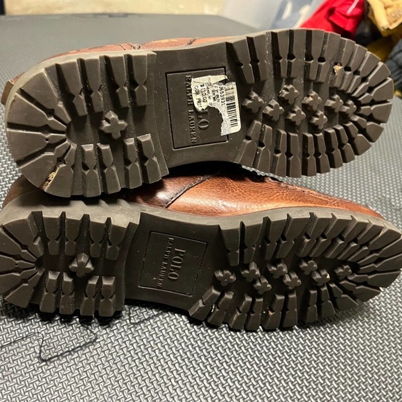 Polo Ralph‎ Lauren Redmond Roger Field Leather Boot Brown Men's sz 7 - Picture 6 of 7